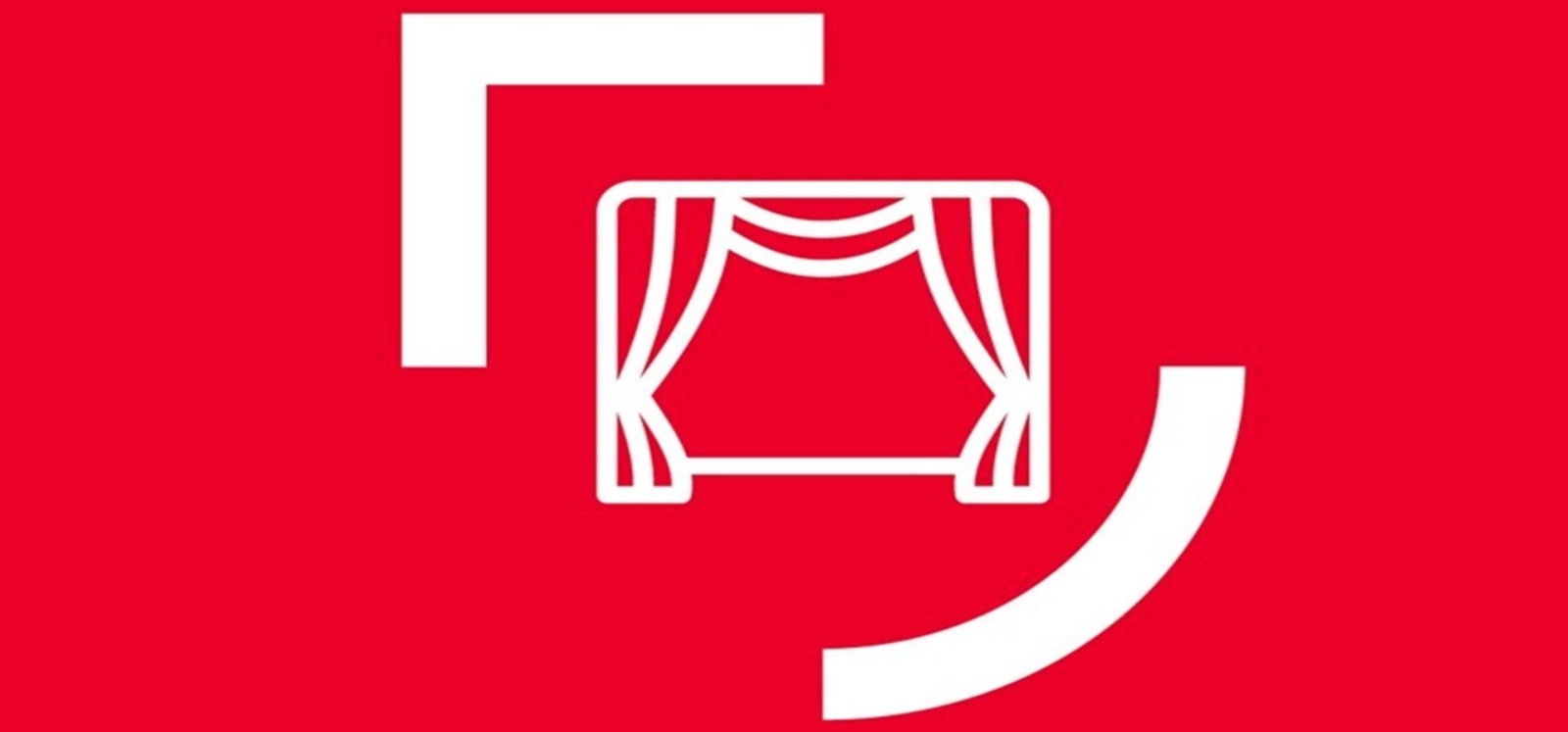 qub drama logo on red background